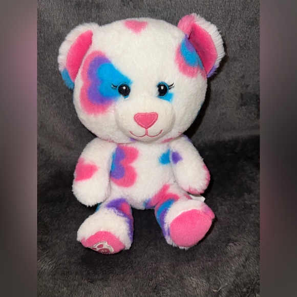 Build a Bear BAB Buddies 2015 Hearts & Hugs Smallfry Teddy Plush Partial Mask 8” - Picture 2 of 12